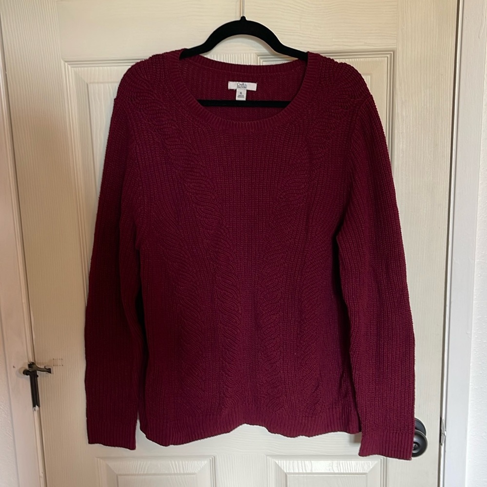 Croft and Barrow. Size XL. Chunky knit